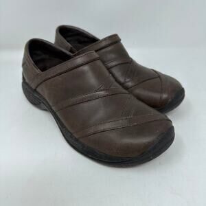 Merrell Encore Eclipse Mocs Women's 7.5 Brown Comfort Leather‎ Clogs